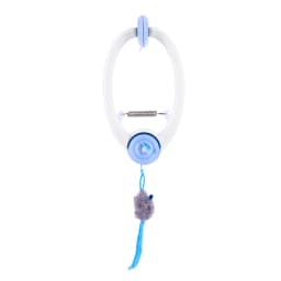 Door Hanging Auto-Rebound Cat Toy Retractable Kitten Teaser with 3 Catnip Mice Interactive Pet Play Toy for Indoor Playing Exer