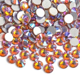 SS16 SS20 SS30 Glitter Rhinestone Crystal AB Non Hot Fix Flat back Rhinestone Apparel for Nail Art Fabric Garment