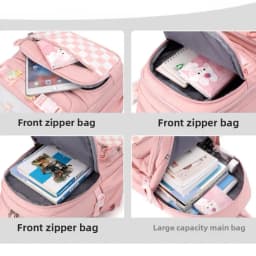 Elementary girl school backpack large capacity ladies fashionable backpacks for middle high school college student bookbag