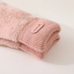 Imitation Mink Velvet Women Winter Keep Warm Double Layer Thickened Knitted Gloves Cute Lovely Sweety Soft Mittens