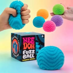 2026 New Model NeeDoh Fuzz Ball Wonder Waves Sensory Squeeze Toy Textured Stress Relief Fidget Ball for Adults Toy