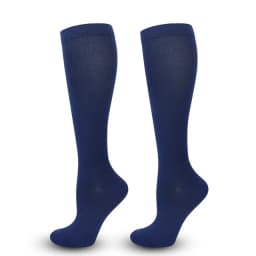 1 Pair Women's & Men's Compression Socks 15-20 MMHg Knee High Stocking for Cycling Soccer Running Athletic Calf Socks