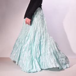High Quality Women Spring Long Skirts Wide Hem Pleated Design High Waist A-Line Dance Maxi Skirts Faldas Femme Streetwear