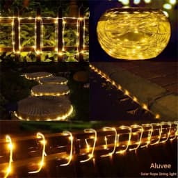 Outdoor Solar Lights Garland Rope String Lights 7-32M LED Garden Garland Waterproof Tube Lamp for Garden Christmas Decoration