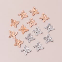 Leslie 100pcs 6x6mm Small Alloy Hearts Spacer Beads Charms Fit DIY Bracelets Necklaces Handmade Finding Jewelry Accessories