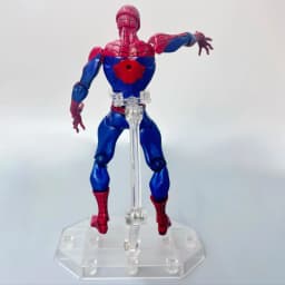 Spider-Man Symbiote Super Action Collectible Figure - Comes with Interchangeable Eyes and Hands, Stand Included in the Set