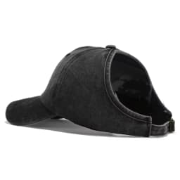1pc Retro Washed Little Heart Embroidered Ponytail Baseball Cap for Women,Outdoor Sports Adjustable Women's Cap for Daily Wear