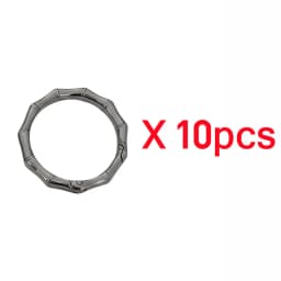 5-30pcs DIY Metal Bamboo Spring Ring 19-38mm Round Connector Buckle for Clasps Bag Handbag Carabiner Pendant Jewelry Accessory