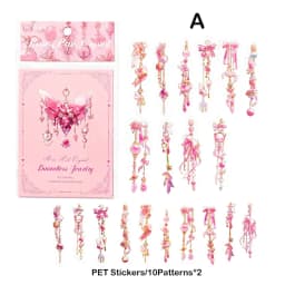 20pcs/pack Stickers Ice Crystal Laser Butterfly Laser Gold DIY Decorative Scrapbooking Material Collage Sticker Journal