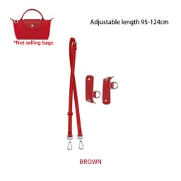 Cow Leather Bag Shoulder Strap Replacement Crossbody Adjustable Conversion Kit Fit for Longchamp Mini Pouch