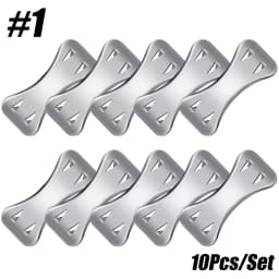 10/20/30Pcs Replacement Elastic Bandage Wrap Stretch Metal Clips Fixation Clamps Hooks First Aid Kit for Sport White/Coffee
