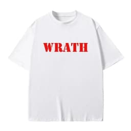 Wrath Natural Selection Logo Funny Meme T-Shirt Casual Oversized Crewneck T Shirts Men's Humor Harajuku Style T-Shirts Unisex
