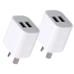 Dual USB Wall Charger,USB Power Adapter Plug, Double USB Wall Plug Adapter, 2-Port USB AU Plug 5V/2.1A Charger For Phone