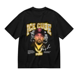 Retro 90s Ice Cube LA West Coast Rapper Graphic Shirt Men Women Y2K Vintage Style Casual Cotton Top