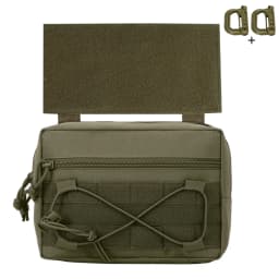 Camouflage Utility Pouch Multi‑compartment Organizer Bag for Backpack Vest Attachment Outdoor Storage Waist Accessories Bag