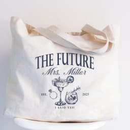 Personalized Future Mrs Tote Bag Custom Mrs Bag Engagement Bride Canvas Bag Bride To Be Bridesmaid Engagement Party Supplies