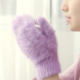 Rabbit Wool Full Fingers Gloves For Men Women Korean Winter Warm Mittens Gloves Ladies Solid Color Thicken Five Finger Gloves