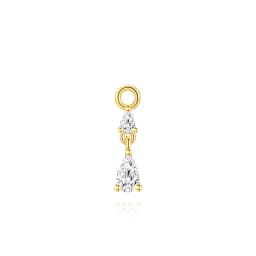 AIDE 925 Sterling Silver 9 Types Zircon CZ Chain Spare Parts Rock Punk Hoop Piercing Hoops Drop Earring Fine Jewelry Gift 1pc