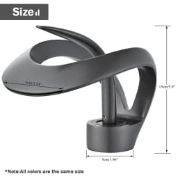Rozin Luxury Black Basin Faucet Grey Bathroom Waterfall Mixer Tap Brass Deck Mount Modern Style Hot Cold Water Sink Mixer Crane