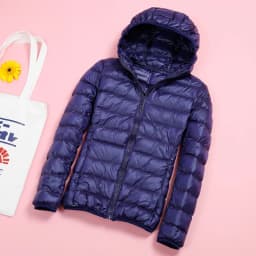 Light Down Jacket Women Inner Cloth Autumn Winter Slim Short Stand hooded Warm White Duck Down Coat Women Outerwear Plus Size