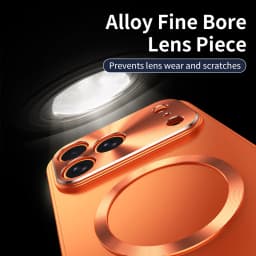 All Aluminum Frame Magnetic Suction PC Frosted Backplate Phone Case, For IPhone 18 17 Pro Max Shock-Absorbing Ultra-Thin Case