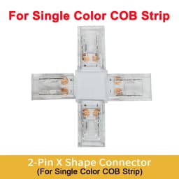 5pcs Flexible COB Strip Fast Connector 8mm 10mm Width COB Strip LED Tape FOB Solderless Joint Wire Right Angel Connectors