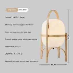Cole Cestita Floor Lamp Art Modern Simple Led Wood Light Living Room Study Bedroom Bedside Lamp Home Restaurant Decoration Light