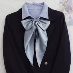 Preppy Chic Solid Color JK Uniform Bowties Women Red Butterfly Oversized Swallowtail Bowknot College Girls Collar Fashion Cravat