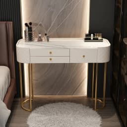 Glass luxury dressing table,household small modern minimalist dressing table,bedroom ins style storage cabinet, integrated table