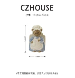 1/6 Scale Miniature Dessert Collection: Heart Cake, Churros, Smile Cookies Soda Bottle & Tiny Bear for BJD Dollhouse Party Scene