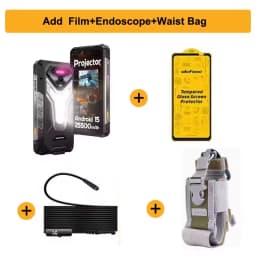 Ulefone Armor 34 Pro+ 5G AI Rugged Phone 32GB+512GB 25500mAh 6.95" Built-in Projector 120Hz Android 15 MTK 7300 NFC Smartphone