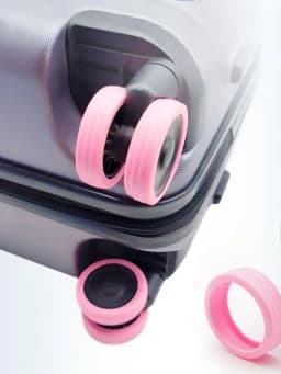 HOMEFISH Silicone Wheel Protector Luggage Compartment Wheel Protect Cover Trolley Case Silent Caster Sleeve Suitcase Accessories