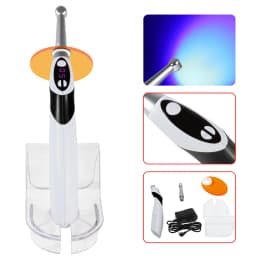 1s/5s Dental Curing Light Lamp for Resin Cure Wireless LED Blue light 1800-2500mw Rechargeable
