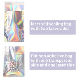 25pcs Holographic Rainbow Flat Foil Mailing Envelope Large Laser Self Adhesive Shipping Bags for Courier Storage Gift Package