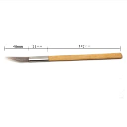 2pcs Agate Burnisher Knife Edge With Bamboo Handle For Gold Silver Polishing Jewelry Tools