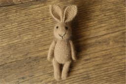 Newborn Photography Props Handmade Dolls Knitted Rabbit Bear Baby Photography Studio Accessoires