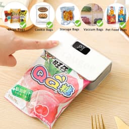 Mini Bag Sealer Handheld Plastic Bag Heat Sealing Machine USB Rechargeable Food Package Clip Bags Sealer Plastic Bag Heat Sealer