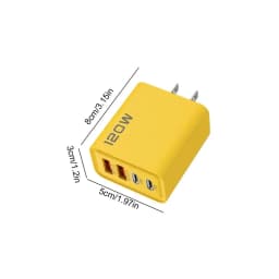 120W Ultra Fast Charger 4Port USB C PD Quick Charging USB 3.0 Type C EU US Plug Charger For Cell Phone Smartphone