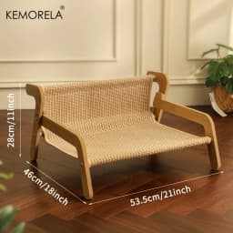 1PCS Large Cat Scratcher Hammock Durable Linen Lounge Chair Pre-Assembled with Adjustable Straps for Medium Breeds & Indoor Cats