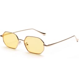 DOHOHDO Retro Metal Small Frame Sunglasses Men Women Vintage Square Black Pink Red Sun Glasses Fashoin Brand Eyeglasses UV400