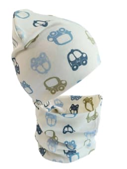 New Winter Children Scarf Hat Sets Cartoon Dinosaur Baby Head Cover Spring Warm Neck Collar Kids Beanies Set Cotton Children Hat