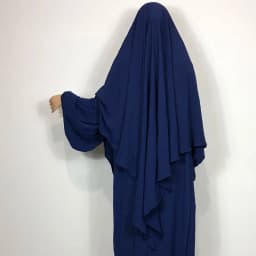 New One Layer Jazz Crepe Diamond Khimar High Quality Muslim EID Ramadan Islamic Clothing Tie Back Prayer Hijab Dropshipping