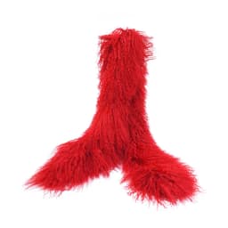 Luxurious 130cm Mongolian Lamb Fur Scarf Elegant Winter Accessory with Soft Touch