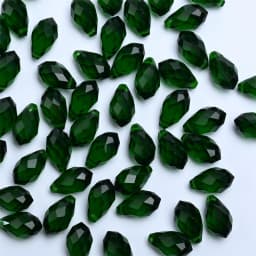 Austrian Crystal Teardrop Glass Beads 50pcs Briolette Waterdrop Pendant Loose Beads for Jewelry Making Bracelet DIY
