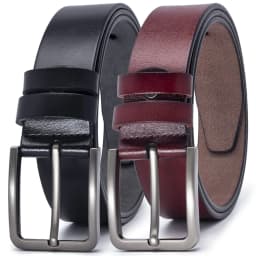 2025 Men Belts Pin Buckle Metal Automatic Buckle Belt Genuine Leather Male Belt Strap Male Black Coffee Brown WaistBelts for Men