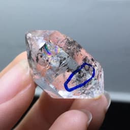 Natural Herkimer Diamond Drifting Sand Energy Raw Water Reiki Gall Mineral Decor Guardian Stone Black Crystal Specimen Gemstone