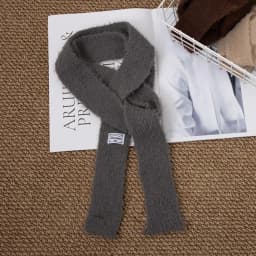 Multi-material Color Blocking Stripe Scarf Decoration Knitted Irregular Tassel Scarves Women Autumn And Winter Soft Scarf