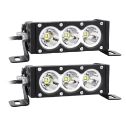 6-54 inch 30-300W LED Bar 4x4 with 12v Wire Harness Kit, LED Light Bar for Offroad Vehicles Trucks ATV, Amber White Fog Light
