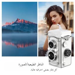 Retro Camera Dual Lens Design Infrared Night Vision Function Manual Joystick Operation HD Mini Camera Portable Nostalgic Camera