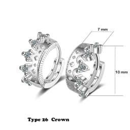 Geometric Tiny Hoop Earrings For Women Micro Crystal Zircon Star Flower Heart Huggie Small Classic Earring Piercing Jewelry Gift